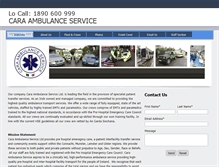 Tablet Screenshot of caraambulanceservice.ie